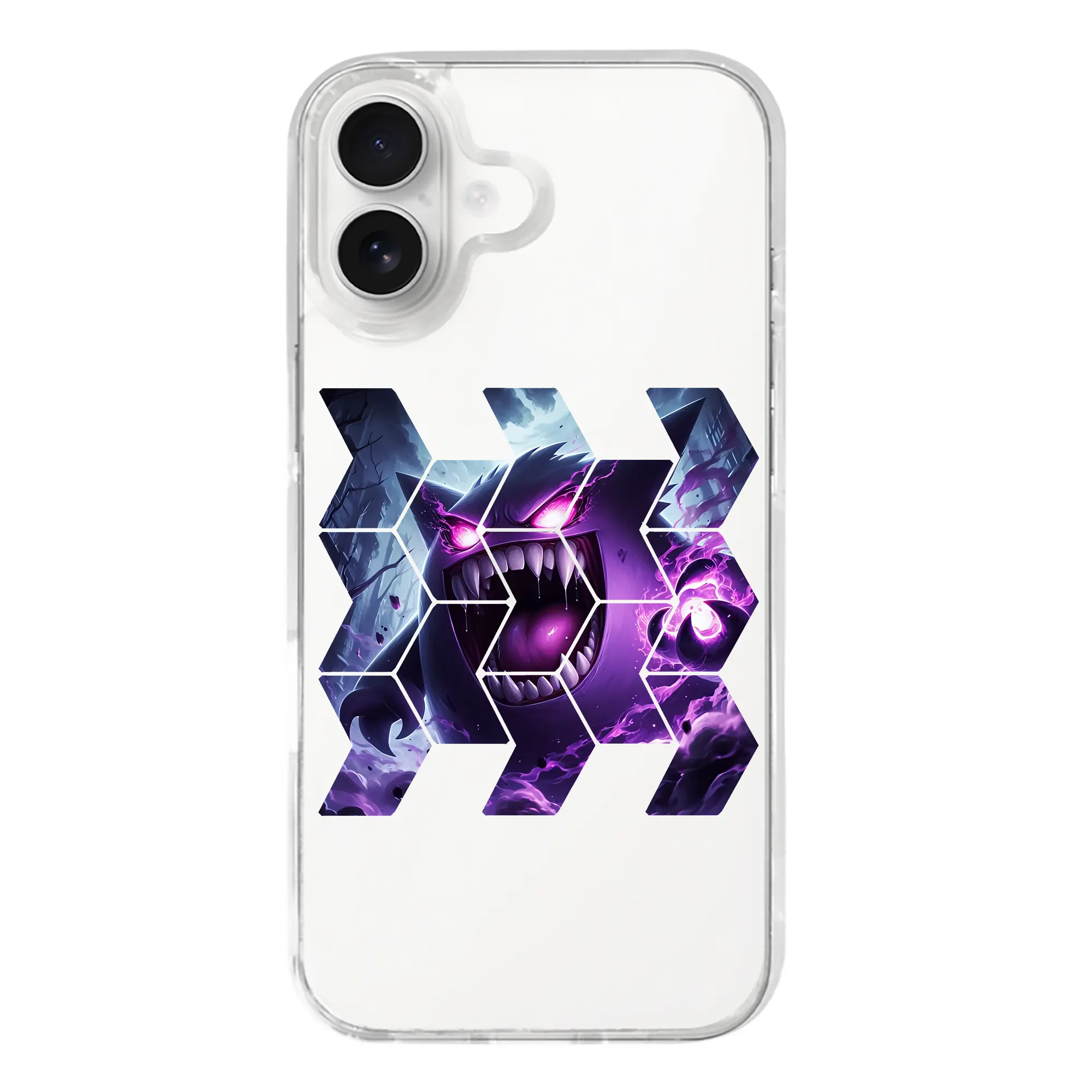 ポケモン グッズ,ゲンガー - iPhone 17シリーズ 透明スマホケース – 薄型・耐衝撃・精密フィット保護カバー